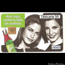 Pub - Gini soutien AIDES contre le sida 50 unités x 2