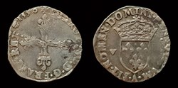 Charles X Cardinal de Bourbon - 1/8e d'Écu