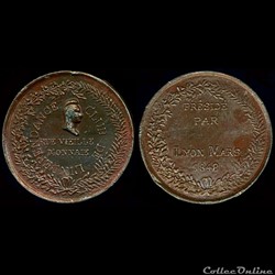 1848 - Médailles des Clubs et Sociétés (Lyon)