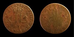 Louis XIV - 30 Deniers aux 2 L Couronnés 1713 D Lyon