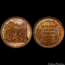 23-24 Février 1848 - Lutte & Chute de la Royauté, incendie du Château d'eau