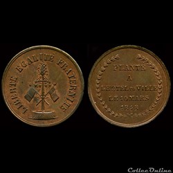10 Mars 1848 - Plantation d'arbres de Liberté