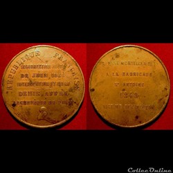 "Journées de Juin 1848" - Mort de l'Archevêque Affre