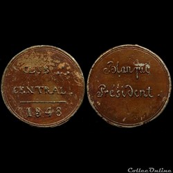 1848 - Médailles des Clubs et Sociétés
