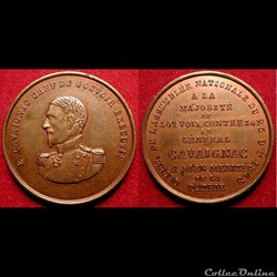 25 Novembre 1848 - Accusations contre le Gal Cavaignac, décrêt en sa faveur