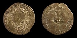 Louis XIII - Quinze Deniers su Douzain contremarqué