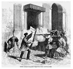 25 Février 1848 - Justice sommaire du peuple à l'égard des voleurs
