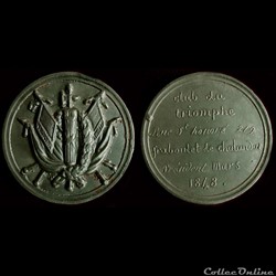 1848 - Médailles des Clubs et Sociétés