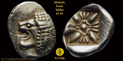 Diobole ou 1/12e de statère de la Ville de Milet