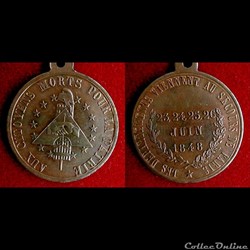 "Journées de Juin 1848" - Concours armé des départements