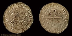 Charles VII "le Victorieux"- Blanc aux Lis accostés