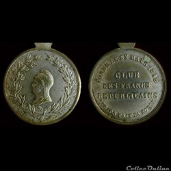 1848 - Médailles des Clubs et Sociétés
