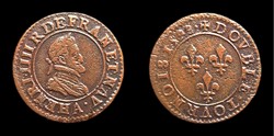 Henri IIII - Double Tournois 1598 A Paris