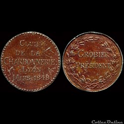 1848 - Médailles des Clubs et Sociétés (Lyon)