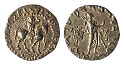 Indo-Scythian Azes I/II; AR Tetradrachm