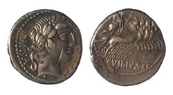 Roman Republic, C Vibius Pansa Denarius.