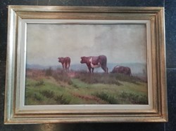 DHAM/Peint/LdL/004 - Louis de Loncin, Vaches au pré 02