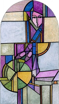 DHAM/Peint/GL/008 - G. Laloux, L'Eglise de Wéris (Projet Final)