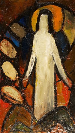 DHAM/Peint/ML/20 - M. Lucas, Chemin de Croix 15. Jésus apparaît à ses apôtres