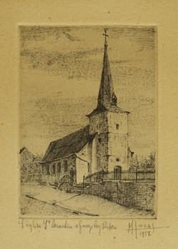 DHAM/Des/ML/35-48/02 - M. Lucas, Eglise de Gouy Lez Piétons