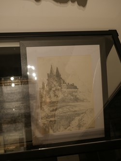 DHAM/Des/LS/003 - Léon Sougné, Vue du château de Durbuy