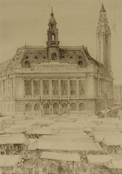 DHAM/Des/ML/35-48/05 - M. Lucas, Hôtel de Ville et Marché