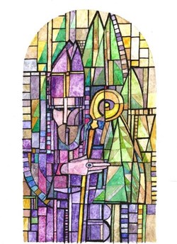 DHAM/Des/GL/014 - G. Laloux, Saint Boniface (Dessin préparatoire)