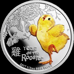 Poussin 1/2oz argent 2017