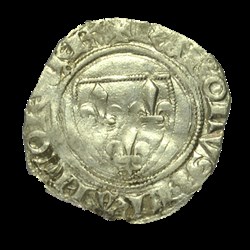 CHARLES VI - blanc dit "guénar" - Tournai