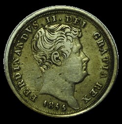 ROYAUME DES DEUX-SICILES 10 Grana Ferdinand II 1855