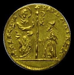 VENISE Sequin ou zecchino au nom de Paul Renier 1779-1789