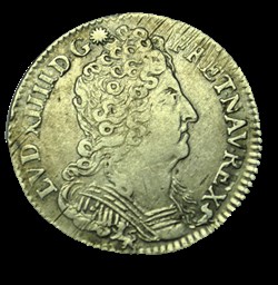 LOUIS XIV Dixième d'écu aux trois couronnes 1710 9