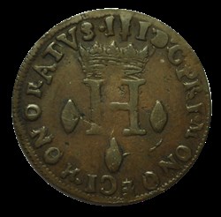 Honoré III de Monaco 1735 8 Denier