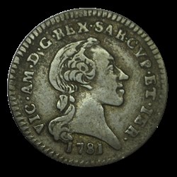 ROYAUME DE SARDAIGNE 2 Soldi et 6 Denari Victor Amédée III 1781 Turin