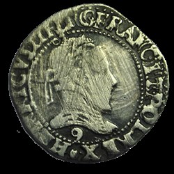 HENRI III Quart de franc au col plat 1587 9