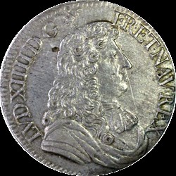 Demi Ecu à la Cravate 1674 A