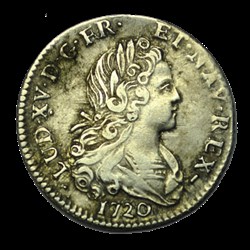 Louis XV Petit Louis d'argent 1720W