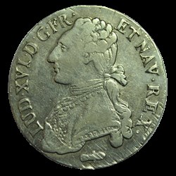 LOUIS XVI Demi-écu aux branches d'olivier 1785 Q