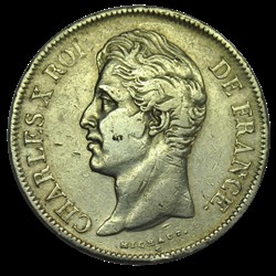 Charles X 5 Francs 1827 Q