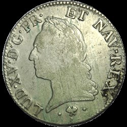 Ecu A La Vieille Tete Louis XV 1774 L