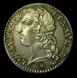 LOUIS XV Dixième d écu dit au bandeau 1741 E