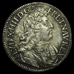 Louis XIV Demi ecu à la cravate 1679 B