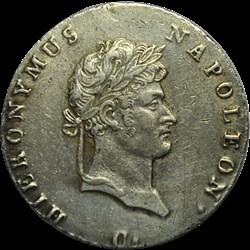 Wesphalie Jerome Bonaparte deux tiers de Thaler 1812