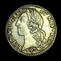 LOUIS XV Cinquième d'écu au bandeau 1766 L