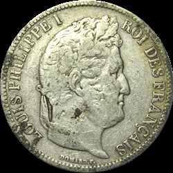 5 Francs Louis-Philippe 1831 BB
