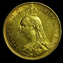 Victoria 2 pound 1887 Londres