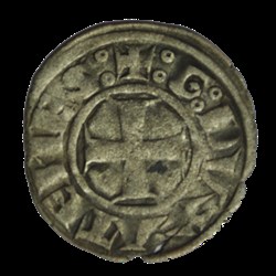 CROISADES - DUCHÉ D'ATHÈNES - GUILLAUME DE LA ROCHE Denier tournois