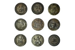 Lot de 9 Tokens Londres et ses alentours du 18/19ème siécles