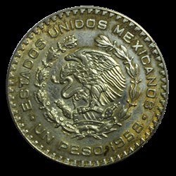 1 Peso Jose Morelos y Pavon / aigle 1958