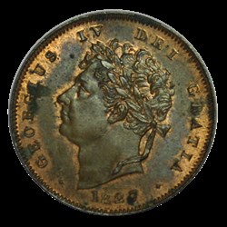 Tiers Farthing Georges IV 1827